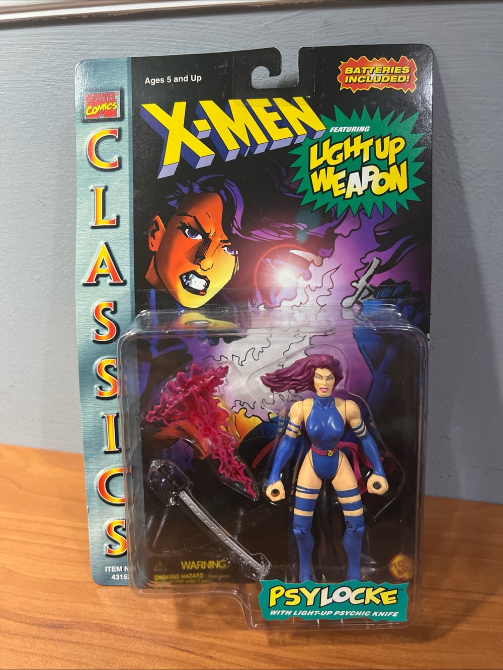 Marvel  Comics Classics X Men Psylocke Action Figure Toy Biz New in box